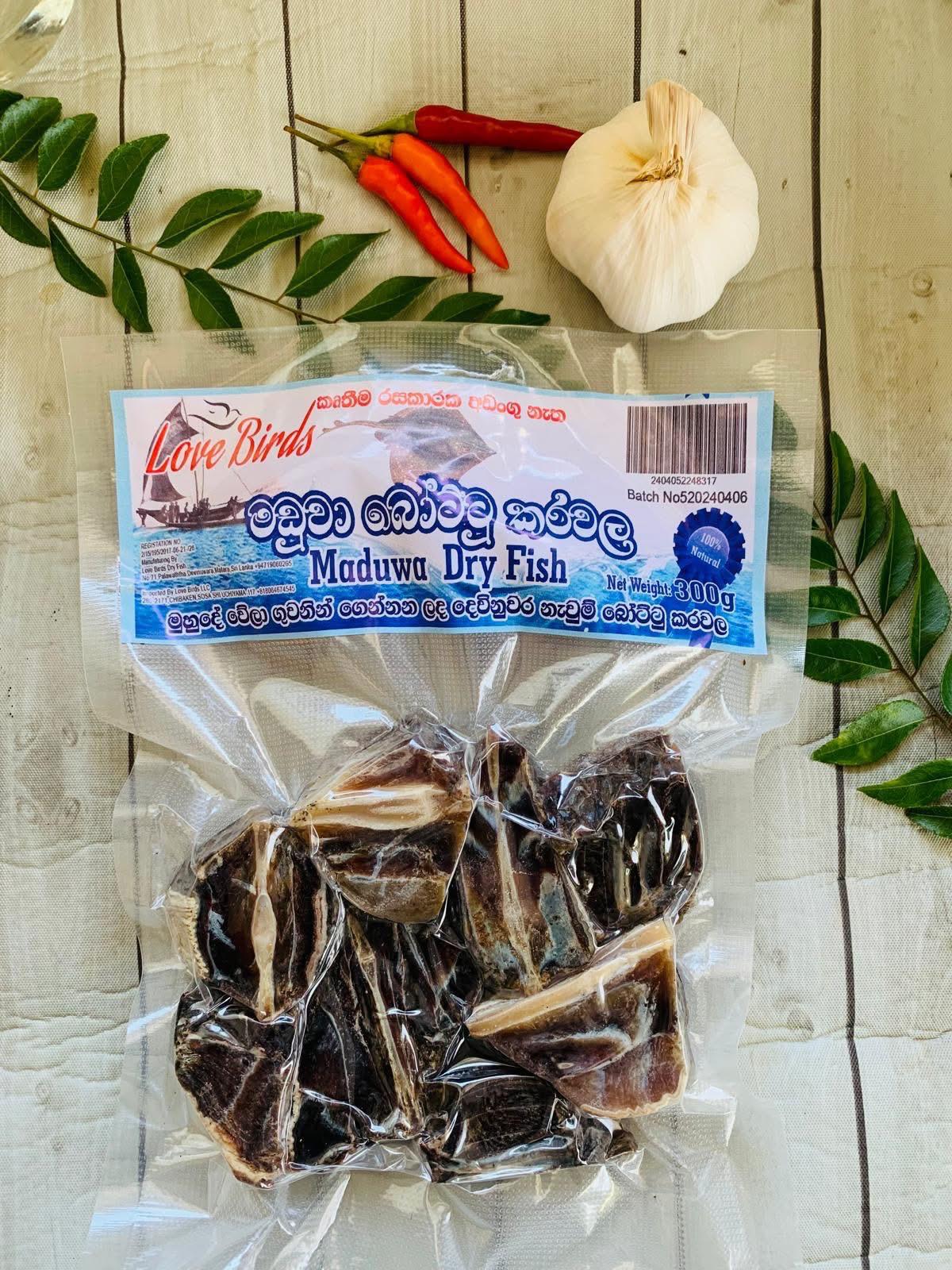 love Birds Maduwa Dry Fish (මඩුවා) 300g