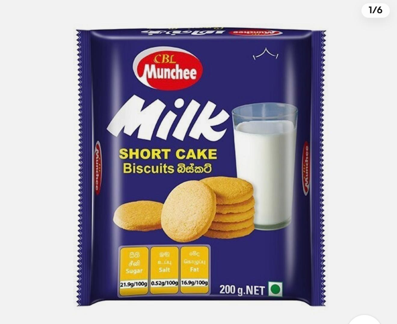 Munchee Milk Short Cake Biscuit 200g